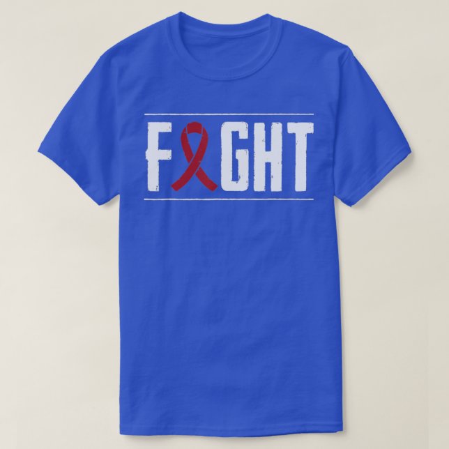 Camiseta Múltiplos Mielomas - Friso de Luta contra o Cancer (Frente do Design)