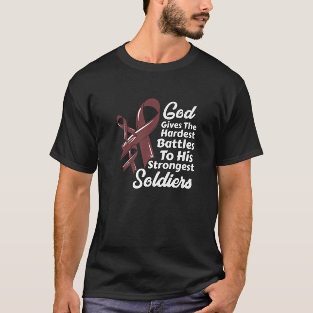 Camiseta Múltiplos mielomas Sensibilização Fita Quimia de F (Frente)