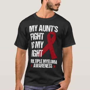 Camiseta Múltiplos Myeloma Sensibilização Borgonha