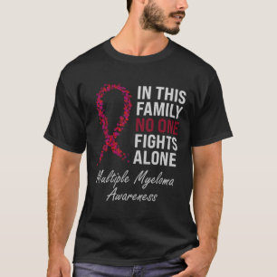 Camiseta Múltiplos Myelomas Sensibilização Família de Fitas
