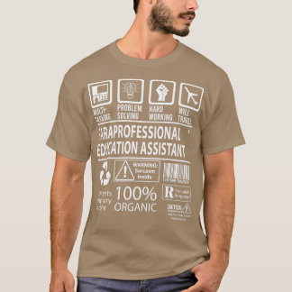 Camiseta Multitarefa do Assistente de Educação Paraprofissi