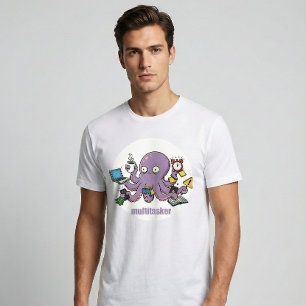 Camiseta Multitarefa – Luloso Polvo Caótico Humor Negro