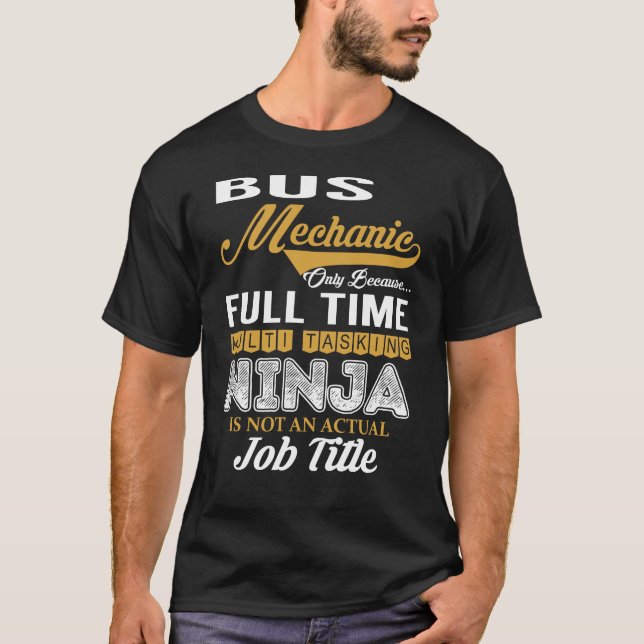 Camiseta Multitarefa mecânica de barramento (Frente)