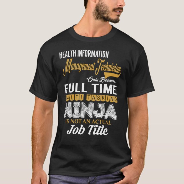 Camiseta MultiTask do Técnico de Gerenciamento de Informaçõ (Frente)