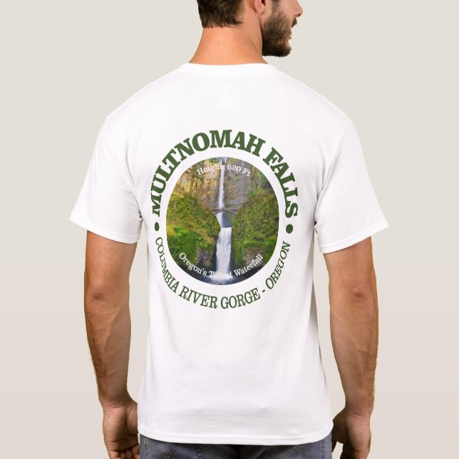 Camiseta Multnomah Falls (Verso)