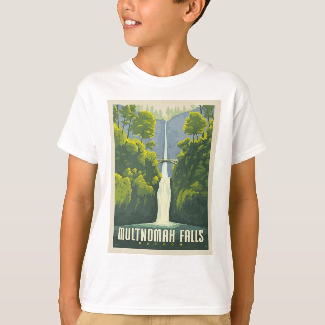 Camiseta Multnomah Falls | Oregon (Frente)