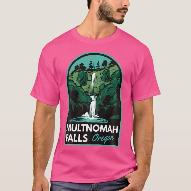 Camiseta Multnomah Falls Oregon (Frente)