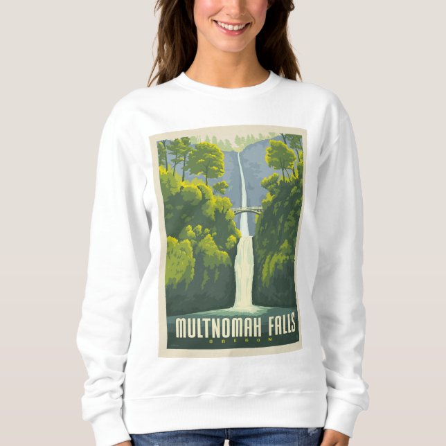 Camiseta Multnomah Falls | Oregon (Frente)