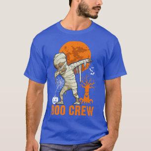 Camiseta Múmia, Halloween, Lua Laranja, Tripulação 15