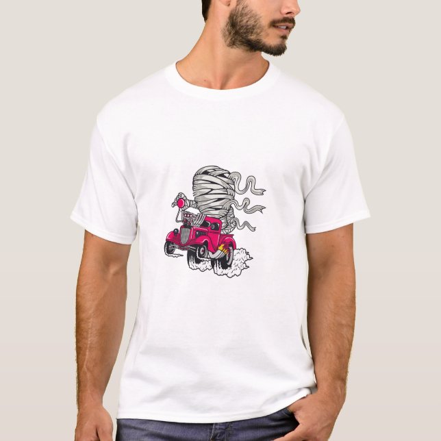 Camiseta Múmia Hot Wheels (Frente)