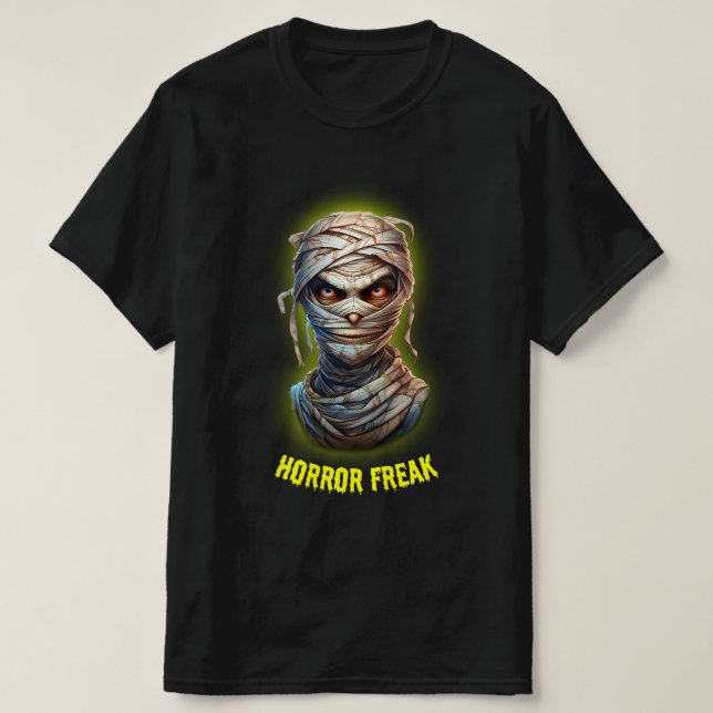 Camiseta Múmia Louca de Terror (Frente do Design)