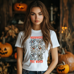 Camiseta Múmias Engraçadas Dançando a Palavra