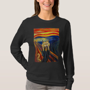 Camiseta Munch é o gato de pintura de Gritar