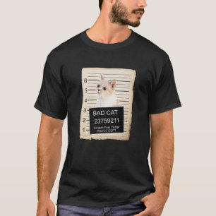 Camiseta Munchkin Kitten Mug Shot Bad Cat