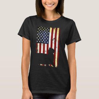 Camiseta Munchkin Silhouette American Flag 4 De Julho