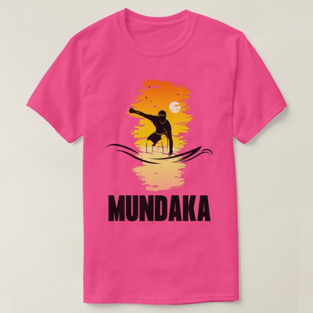 Camiseta mundaka surf basque countryTShirt (Frente do Design)