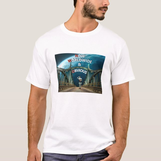 Camiseta mundial e óbvia (leve) (Frente)