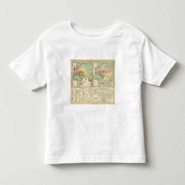 Camiseta Mundo como conhecido à divisão dos antigos (Frente)