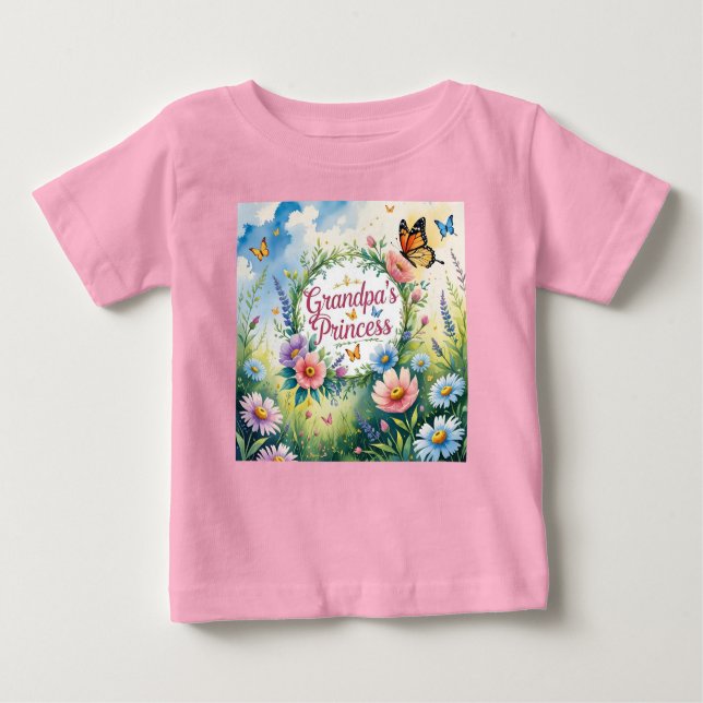 Camiseta Mundo de Conto de Fadas Princesa do Vovô (Frente)
