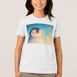 Camiseta Mundo de Inverno do Pinguim Bebê
