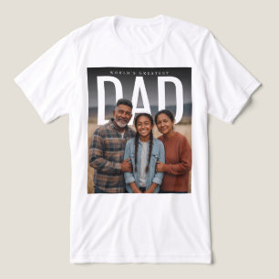 Camiseta Mundo do PhotoPop Pai Mais Incrível do Mundo Foto