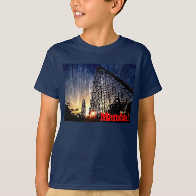 Camiseta Mundo do roller coaster da mamba do divertimento (Frente)