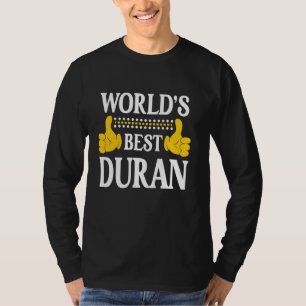 Camiseta Mundo do Sobrenome da Família Funny Team Duran Sur