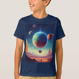 Camiseta mundo espacial