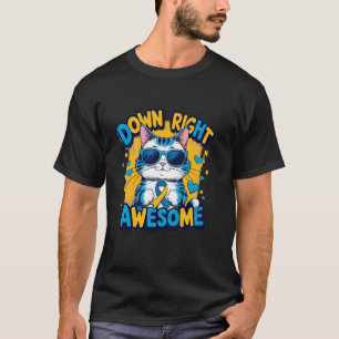 Camiseta Mundo Felino Lá Embaixo Incrível Conscientização s