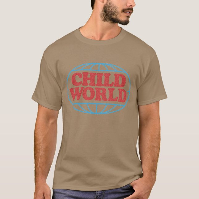 Camiseta MUNDO INFANTIL retrô estilo 80s (Frente)