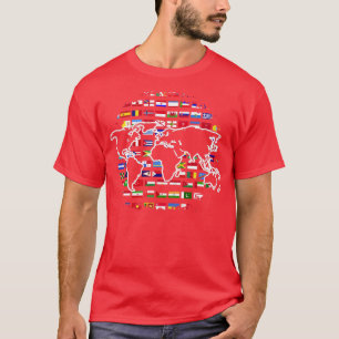 Camiseta Mundo Internacional Viajante do Mapa viagem mundia