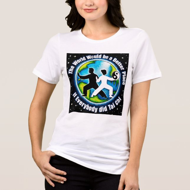 Camiseta Mundo melhor com Tai Chi (Frente)