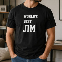 Mundo Personalizado Divertido Melhor Jim Aniversár