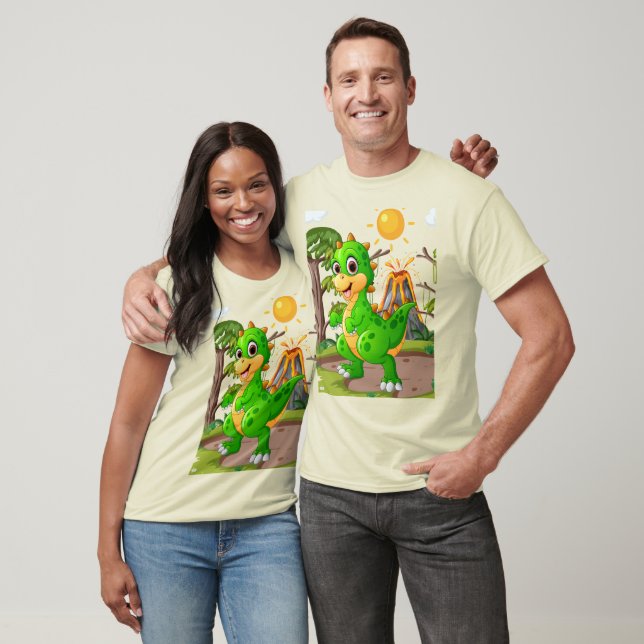 CAMISETA MUNDO PRÉ-HISTÓRICO DOS DINOSSAUROS (Unissex)