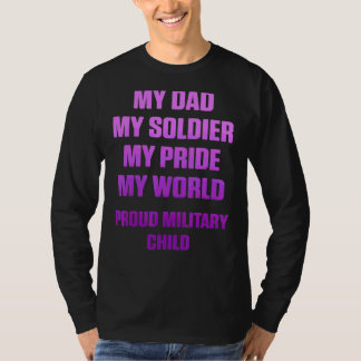Camiseta Mundo Roxo do Mês Infantil Militar