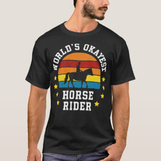 Camiseta Mundos Cavalo Mais Selvagem de Cavalo Retro