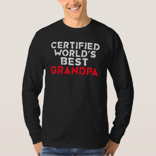 Camiseta Mundos Certificados Melhor Família Vovô Pai Vovô