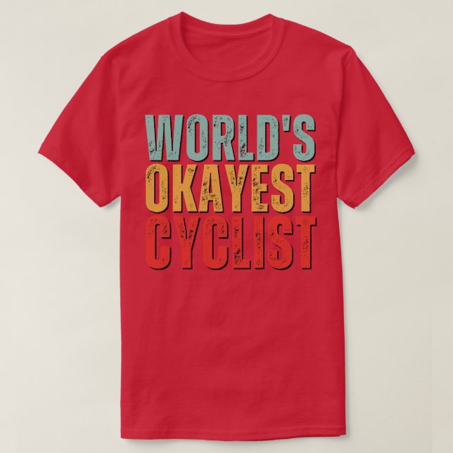 Camiseta Mundos Ciclista de Okayest 2 (Frente do Design)