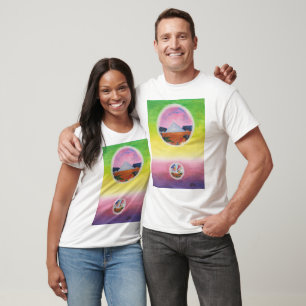 Camiseta Mundos de Sonhos de Pirâmide de Dimensões de Water