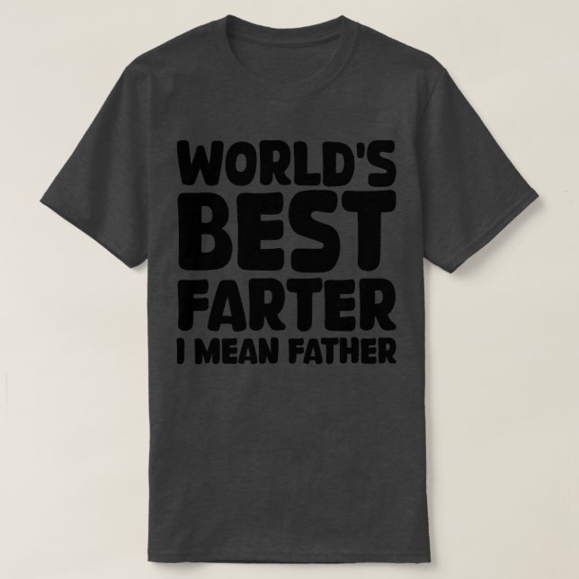 Camiseta mundos mais longe, quero dizer pai (Frente do Design)