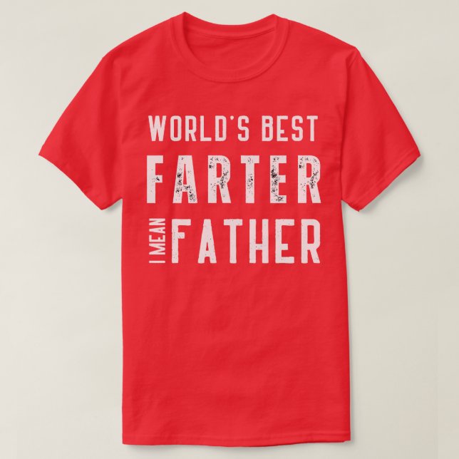 Camiseta mundos mais longe, quero dizer pai (Frente do Design)