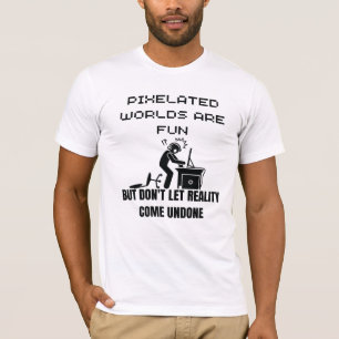 Camiseta Mundos misturados são divertidos, mas não deixe a 