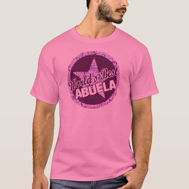 Camiseta Mundos o melhor Abuela (Frente)