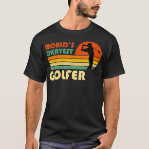 Camiseta Mundos Okayest Golfer Funny Golf Retro Vintage