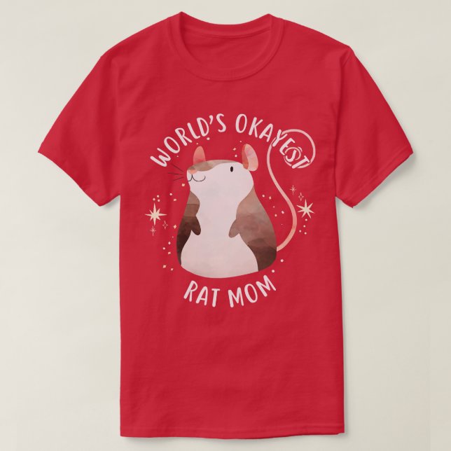Camiseta Mundos Okayest Rat Mãe (Frente do Design)