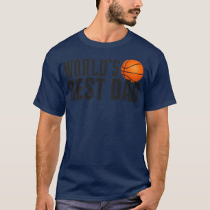 Camiseta Mundos Simples Melhor Tipografia de Pai Basquete1