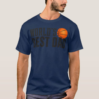 Camiseta Mundos Simples Melhor Tipografia de Pai Basquete1