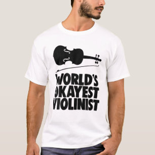Camiseta Mundos Violinista Tee Funny Violin Lover Gi