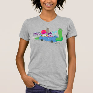 Camiseta Mung, Chowder, Shnitzel, & Truffles no Carro-Carro