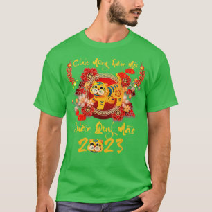 Camiseta Mung Nam Moi Xuan Quy Mao 2023 Lunar Vietnamita Ne